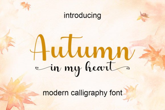 Autumn in My Heart: A Handwritten Font That Feels Like Home