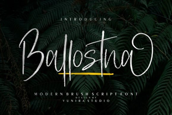 Ballostna: A Refined Script Font for Editorial Design