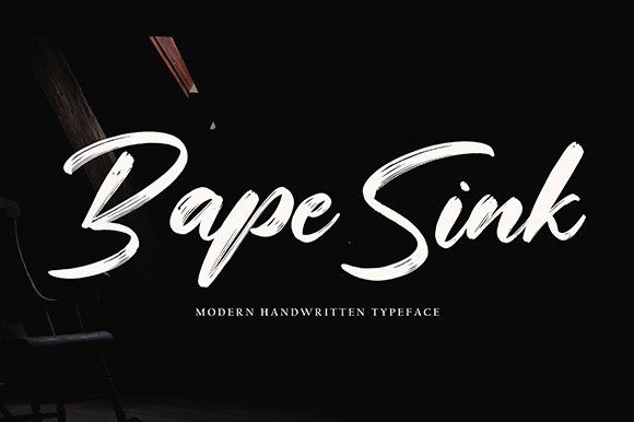 Bape Sink Font: Elegant Script for Editorial Design