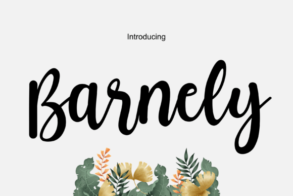 Barnely: A Fresh Handwritten Font