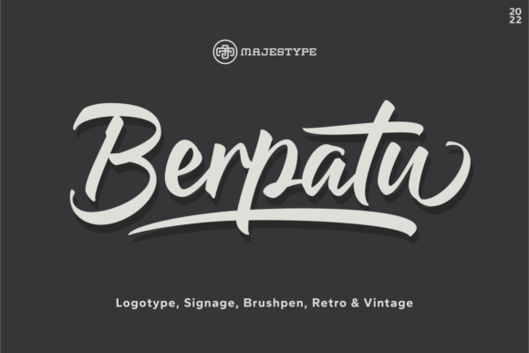 Berpatu: A Retro Brush Script Font for Scroll-Stopping Campaigns