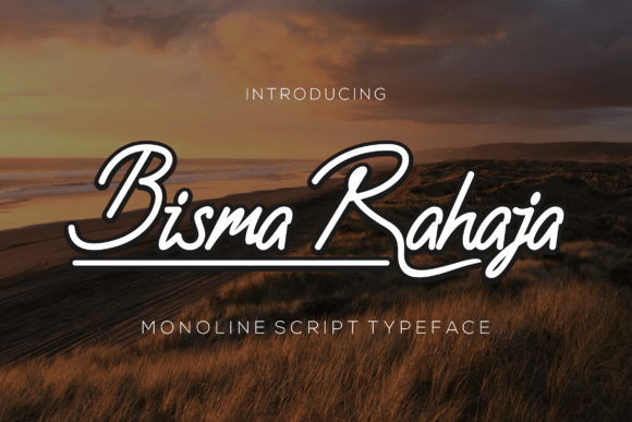 Bismarahaja Font: Elegant Script for Digital Marketing