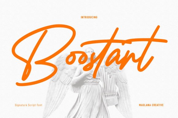 Boostart: A Modern Script Font for Web Design