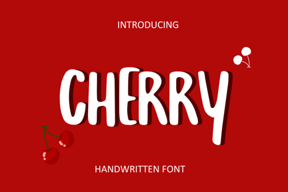 Cherry Font: Handwritten Charm for Makers
