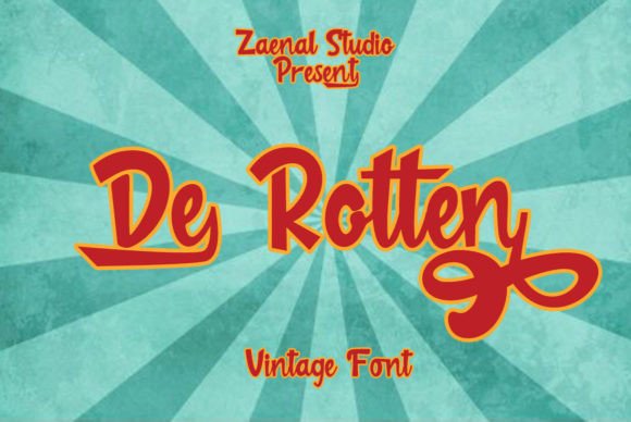 De Rotten: A Script Font for Real Projects