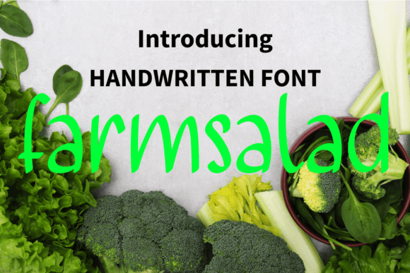 Farmsalad: A Handwritten Font for Creative Projects
