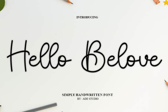 Hello Belove Font for Business