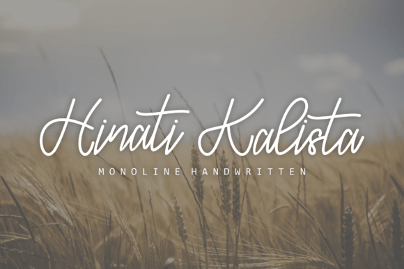 Hinati Kalista Font for Elegant Design