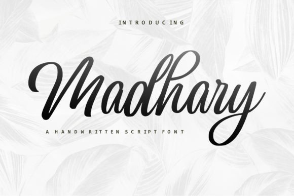 Madhary: A Stylish Script Font