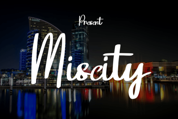 Miscity: A Modern Script Typeface for Elegant Brand Identity
