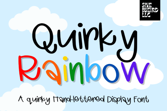 Quirky Rainbow: A Handwritten Font That Feels Like Summer in Your Brand