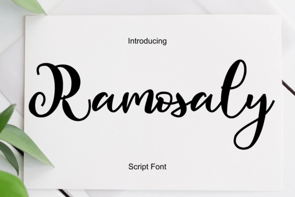 Ramosaly: A Script Font for Elegant Web Design