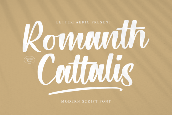 Romanth Cattalis: A Sweet, Romantic Script Font for Small Business Branding