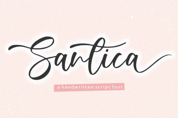 Santica: A Handwritten Font for Elegant Design