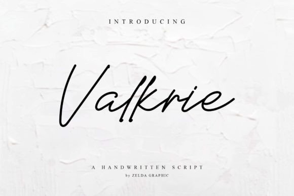 Valkrie: A Modern Handwriting Font for Crafters