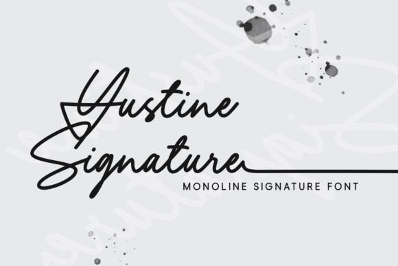 Yustine Signature Font for Elegant Design